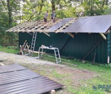 T18 Plus Pladur, RAL8017, šablona 1,173 x 2,5m